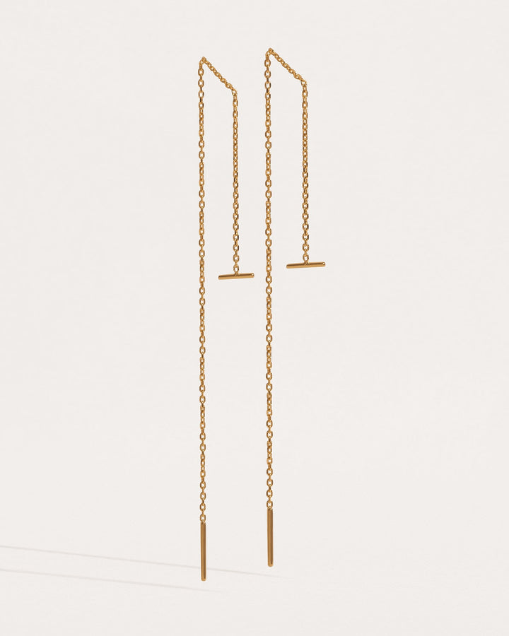 Long Chain Earrings - 925 Sterling Silver13 cmankorBackUpItemsLunai Jewelry