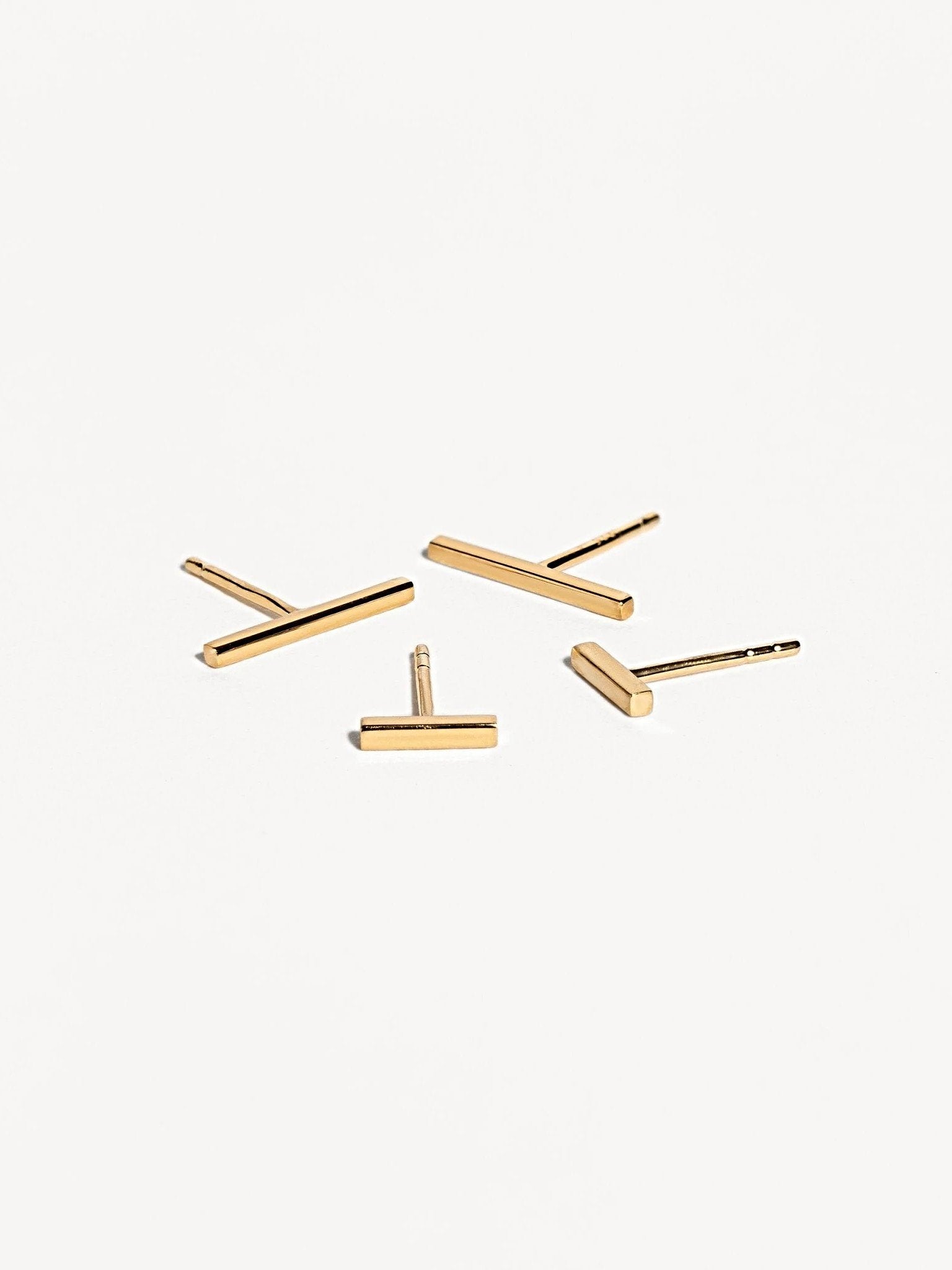 Lucila Stud Earrings - 24K Gold PlatedBackUpItemsBar JewelryLunai Jewelry