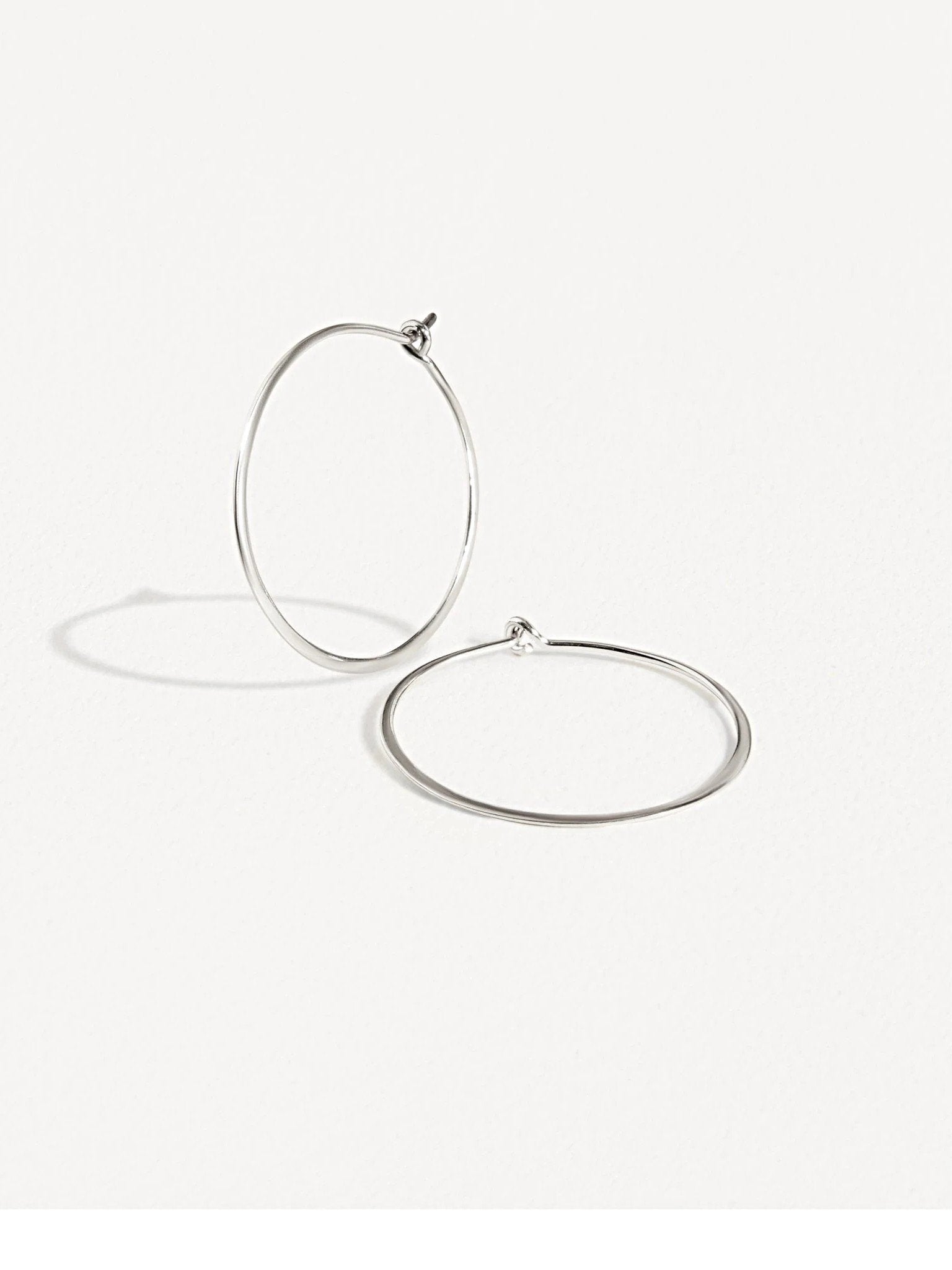 925 sterling silver second-hole hoop earrings β minimalist and dainty design.