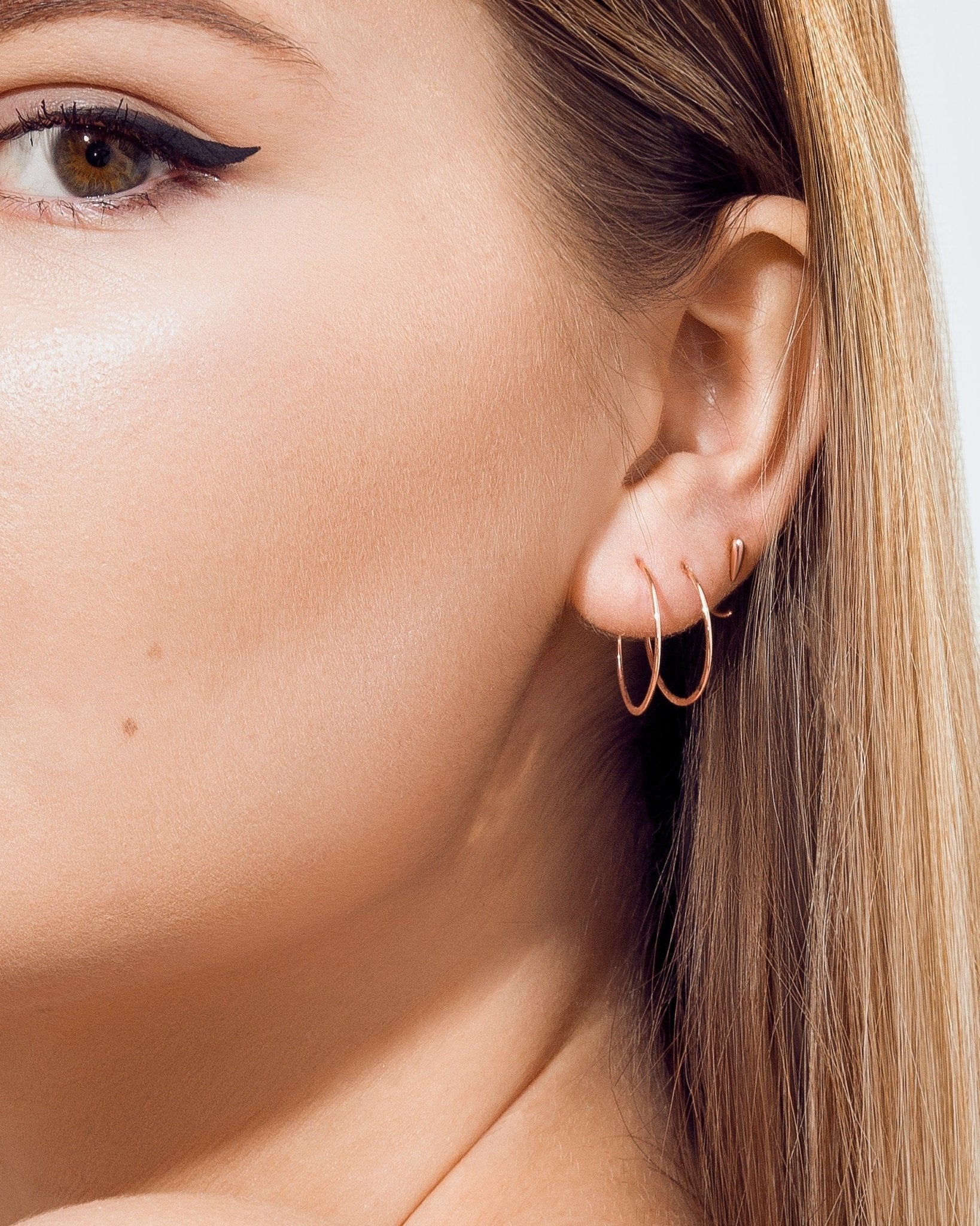 Mau Hoops Earrings - 18K Rose Gold Plated14K Gold FilledBackUpItemsLunai Jewelry