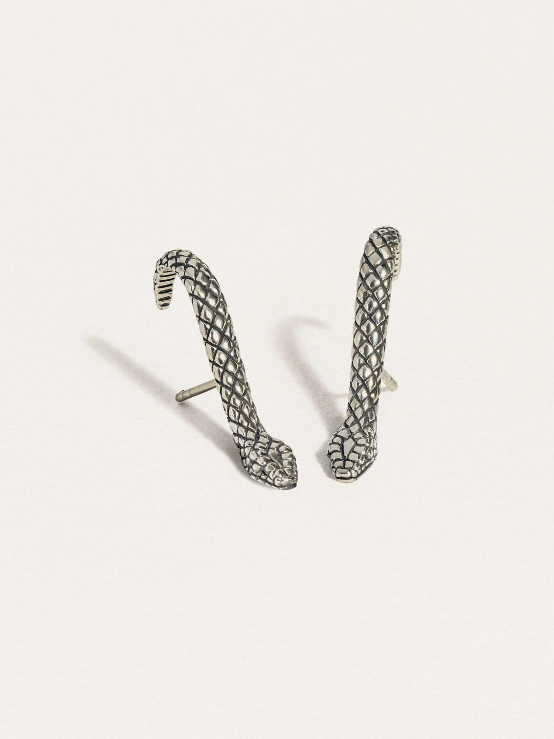 Medusa Snake Suspender Earrings in Sterling Silver - 24K Gold PlatedSingleAnimal earringsEar ClimberLunai Jewelry