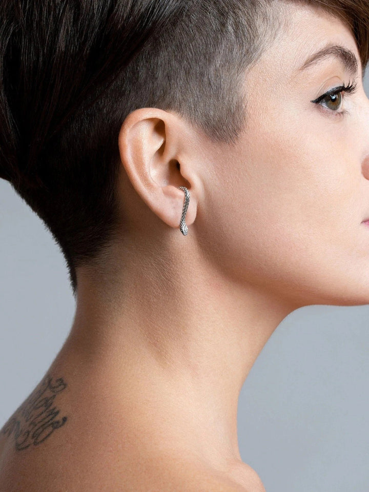 Medusa Snake Suspender Earrings - 925 Sterling SilverPairAnimal earringsEar ClimberLunai Jewelry
