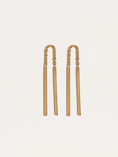 Needle Thread Earrings - 24K Gold Plated24K Gold Plated925 silver jewelryLunai Jewelry