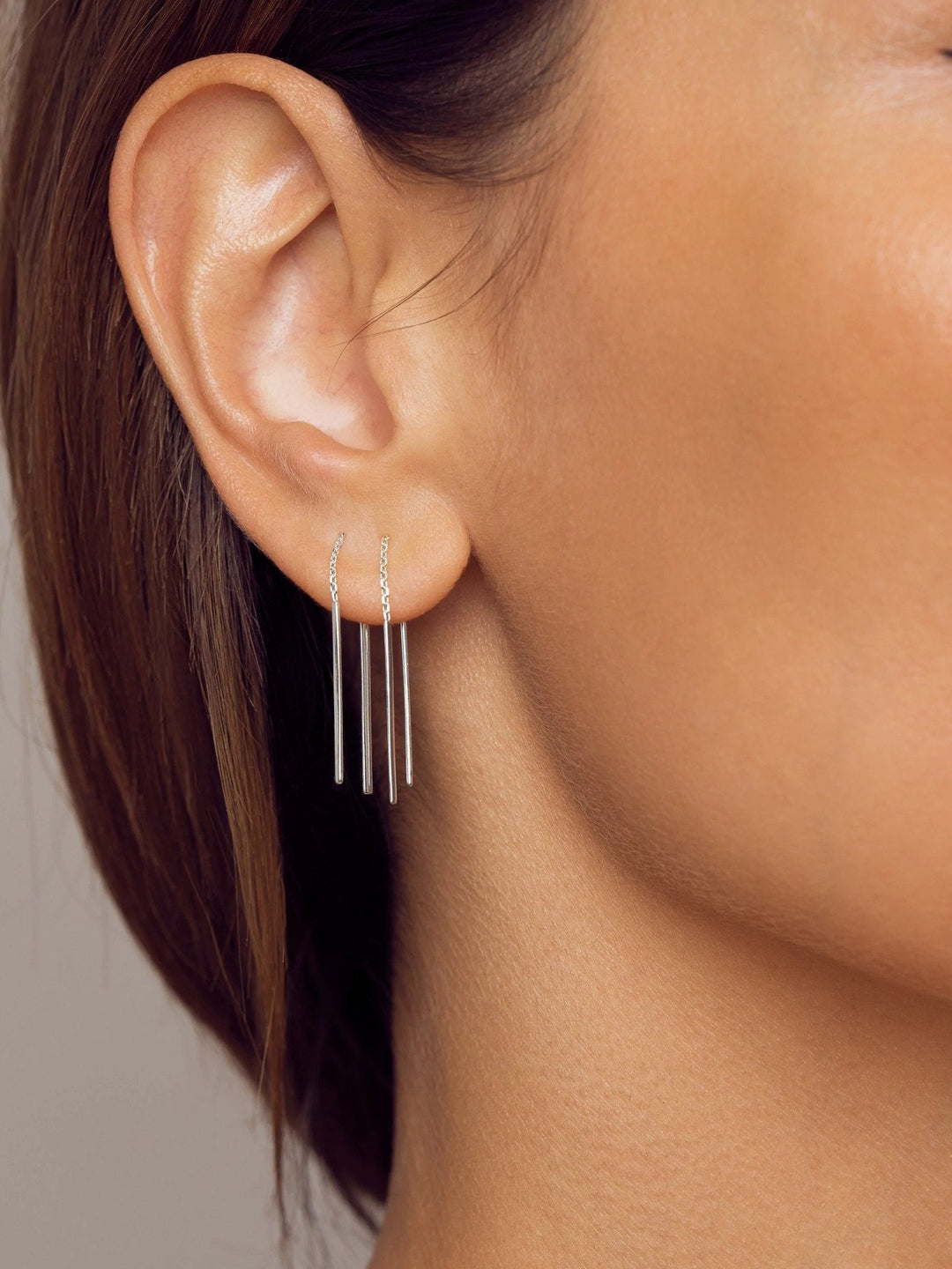 Needle Thread Earrings - 925 Sterling Silver24K Gold Plated925 silver jewelryLunai Jewelry