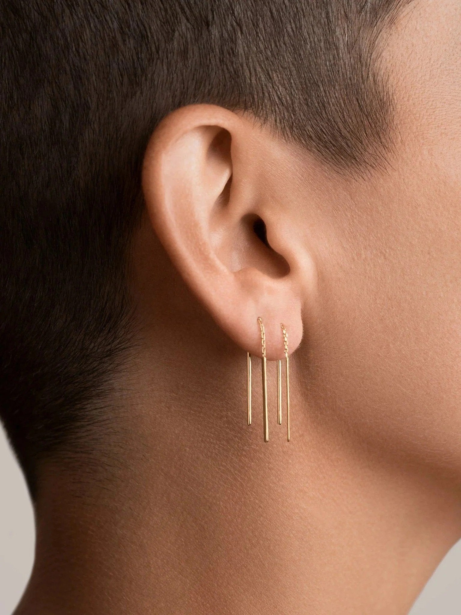 Needle Thread Earrings - 925 Sterling Silver24K Gold Plated925 silver jewelryLunai Jewelry