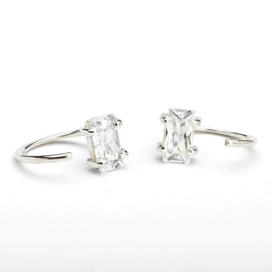 Neri Zirconia Hugging Hoop Earrings - 925 Sterling SilverBackUpItemsBirthday GiftLunai Jewelry