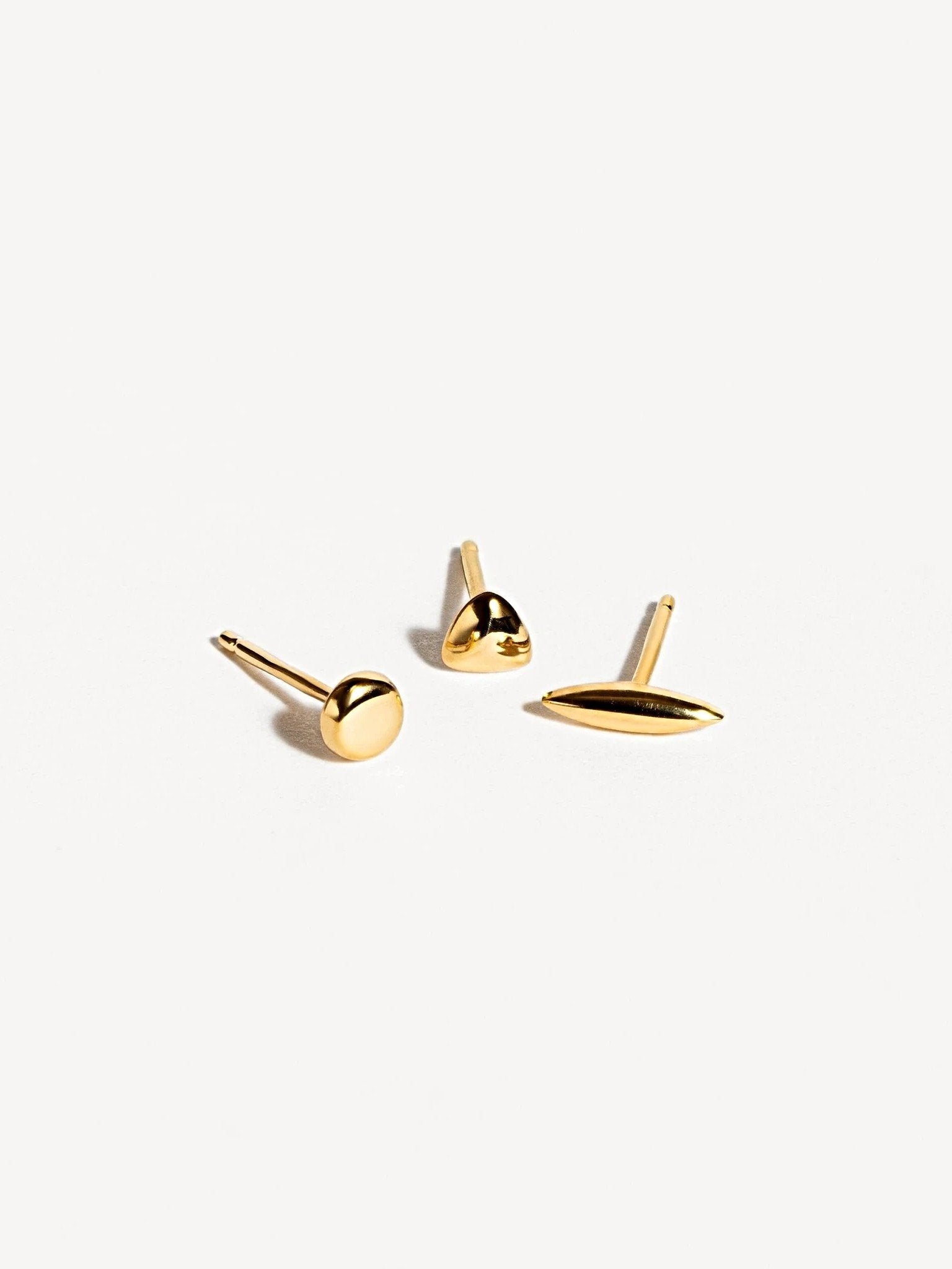 Nile Stud Earrings - 24K Gold PlatedBackUpItemsButterfly EarringsLunai Jewelry