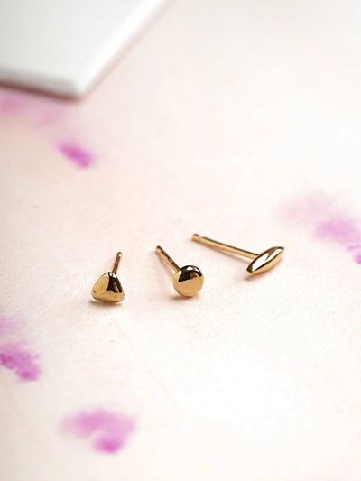 Nile Stud Earrings - 24K Gold PlatedBackUpItemsButterfly EarringsLunai Jewelry