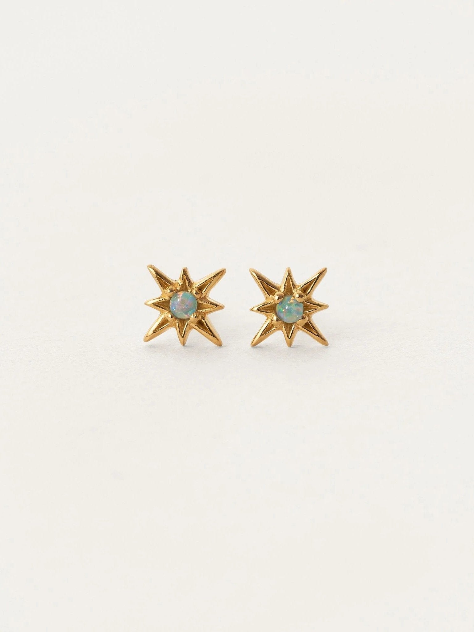 Olympia Sterling Silver Starburst Stud Earrings Set - 24K Gold PlatedAnniversary GiftBackUpItemsLunai Jewelry