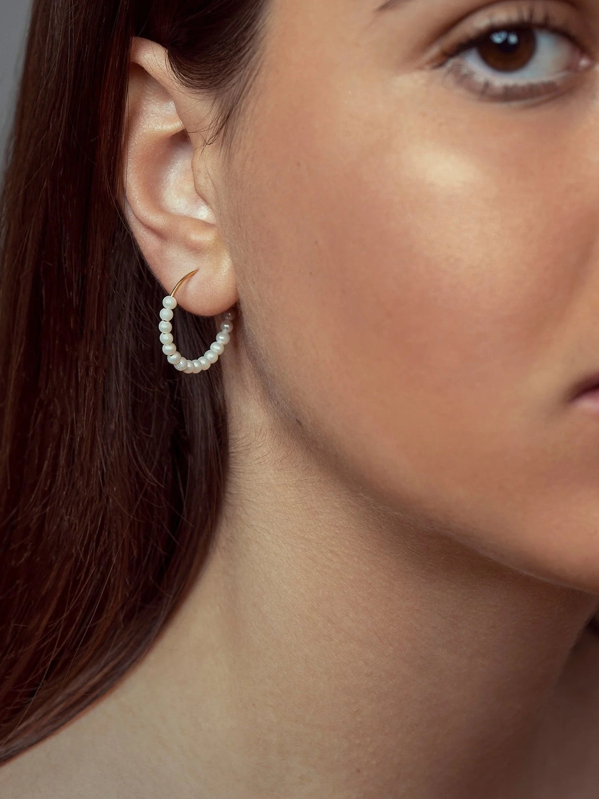 Pearl Hoop Earrings - 14K Gold FilledankorArtisan JewelryLunai Jewelry