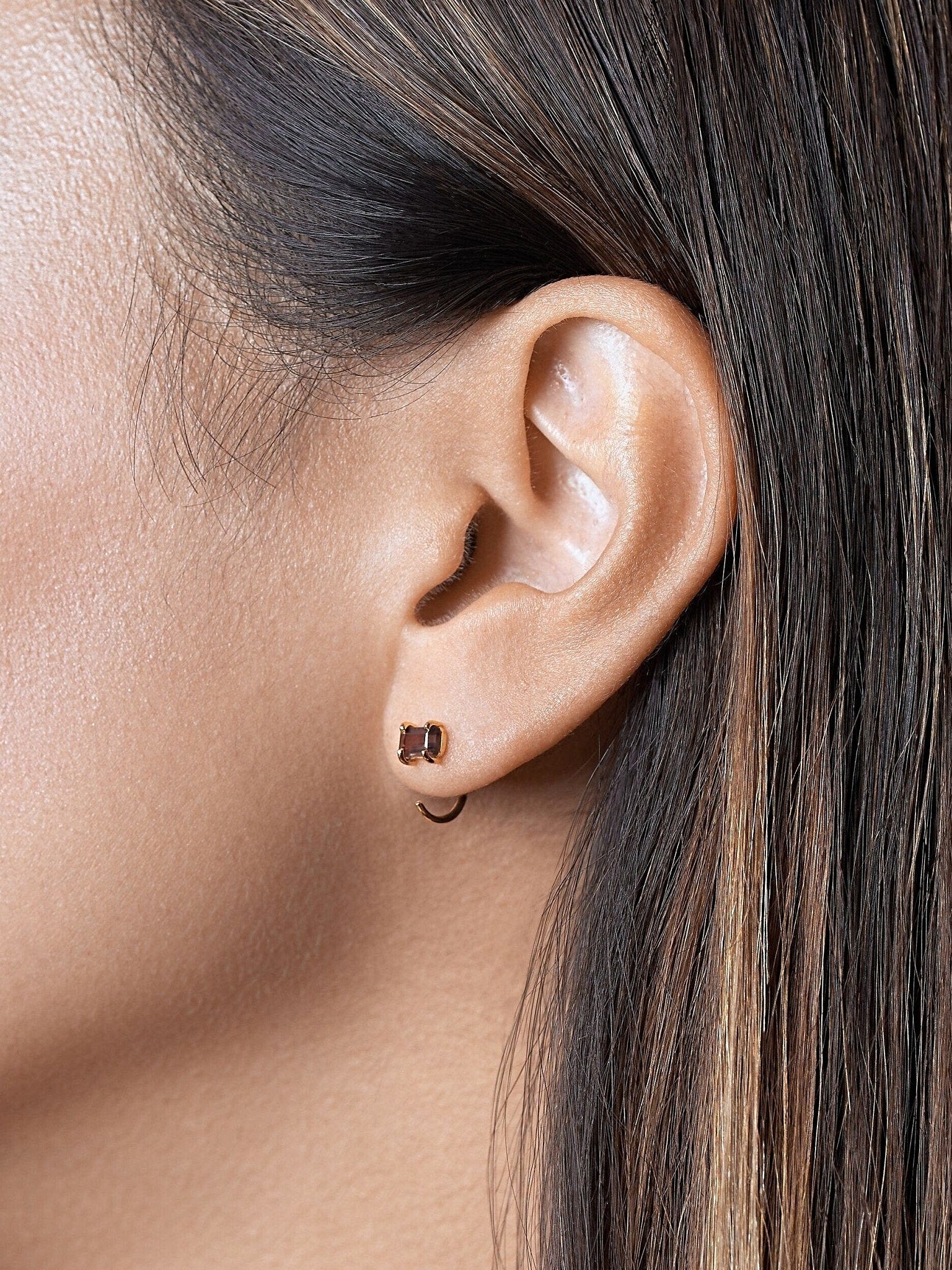 Perina Hoop Earrings - 18K Rose Gold PlatedBackUpItemsBest Friend GiftLunai Jewelry