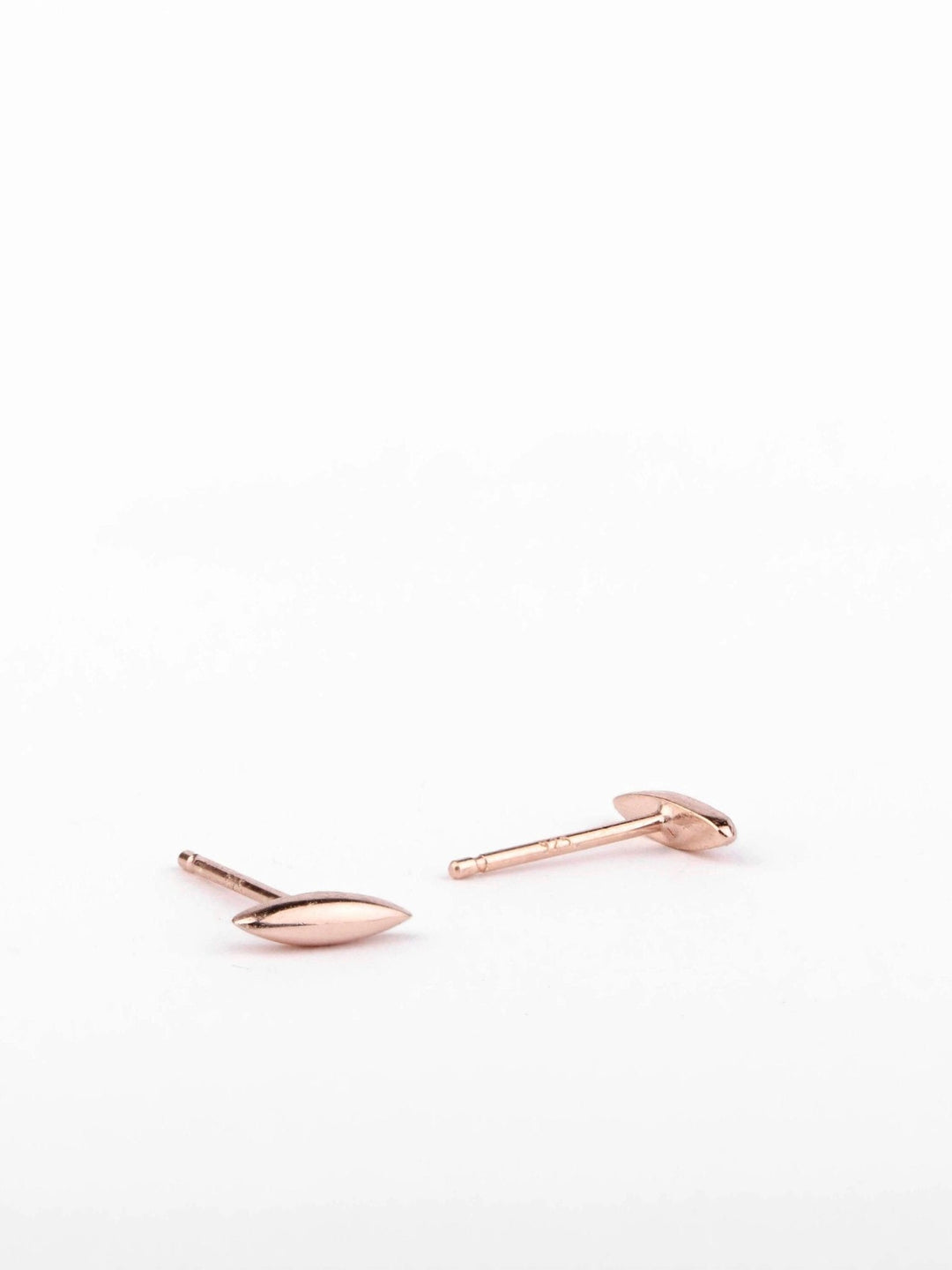 Rise Stud Earrings - 18K Rose Gold PlatedBridesmaid EarringDainty EarringsLunai Jewelry