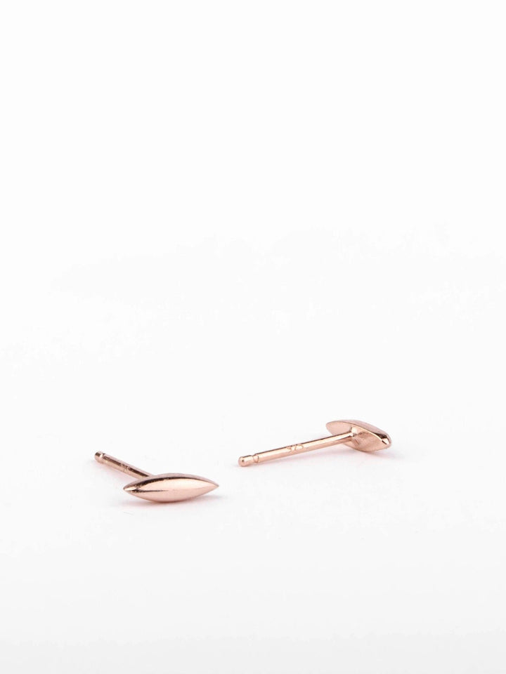 Rise Stud Earrings - 18K Rose Gold PlatedBridesmaid EarringDainty EarringsLunai Jewelry