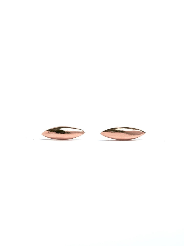 Rise Stud Earrings - 18K Rose Gold PlatedBridesmaid EarringDainty EarringsLunai Jewelry