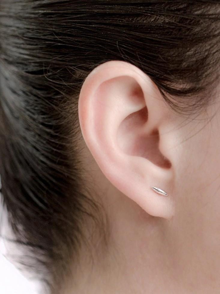 Rise Stud Earrings - 925 Silver OxideBridesmaid EarringDainty EarringsLunai Jewelry