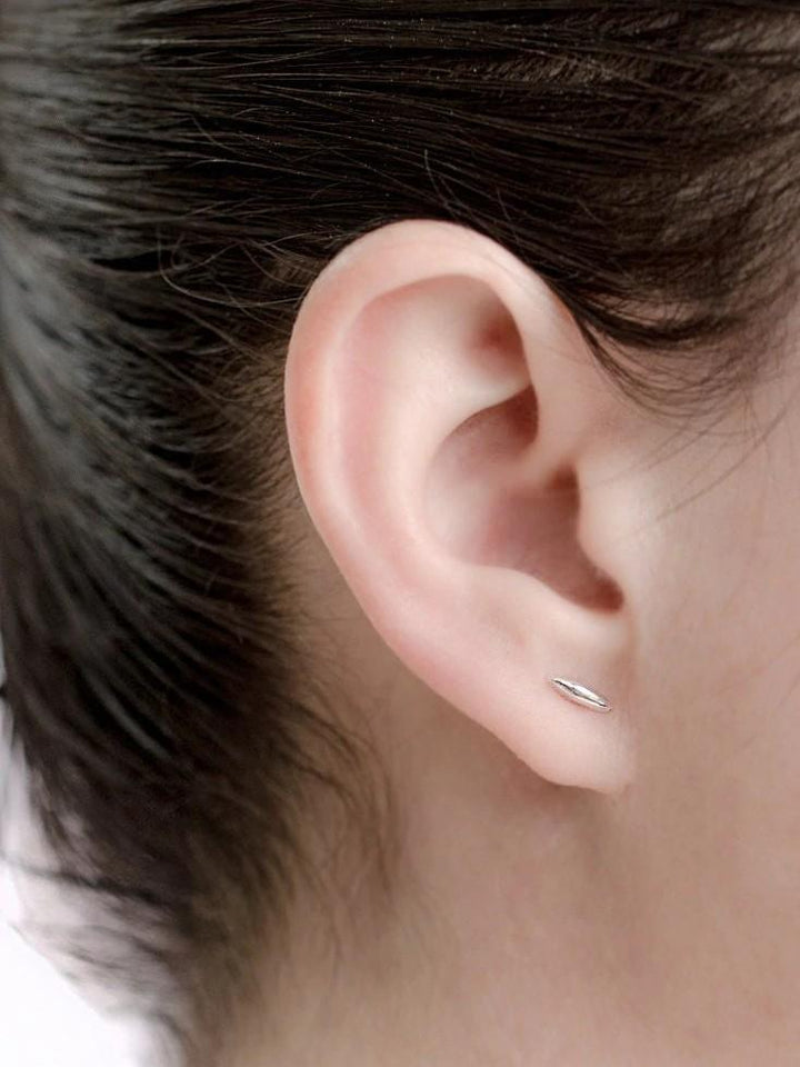 Rise Stud Earrings - 925 Silver OxideBridesmaid EarringDainty EarringsLunai Jewelry