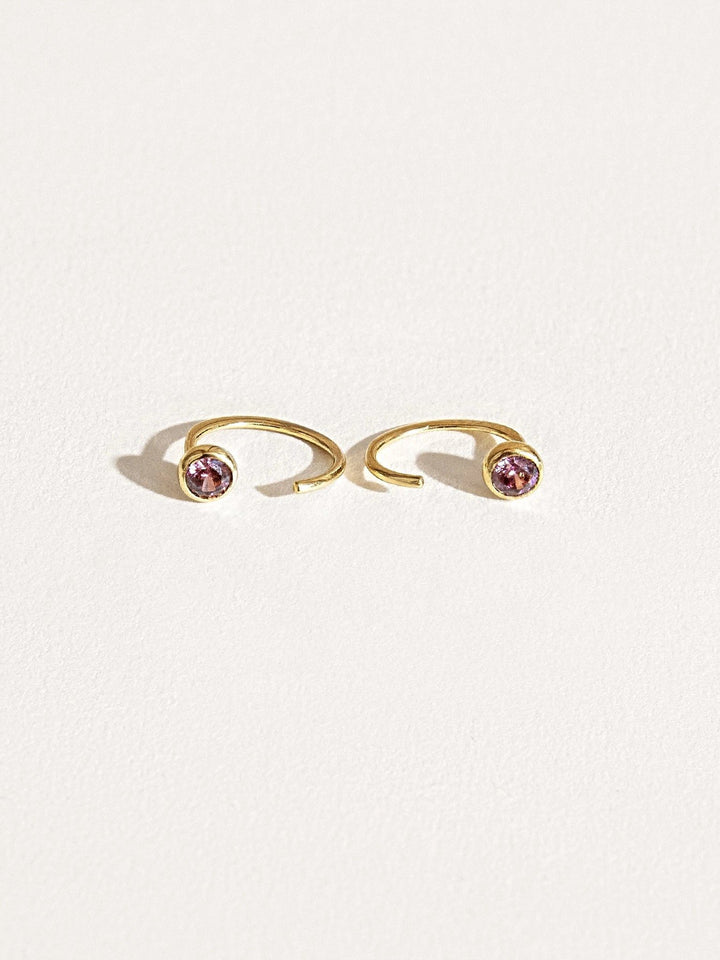 Vivra Hoop Earrings - 24K Gold PlatedBackUpItemsBirthstone EarringsLunai Jewelry