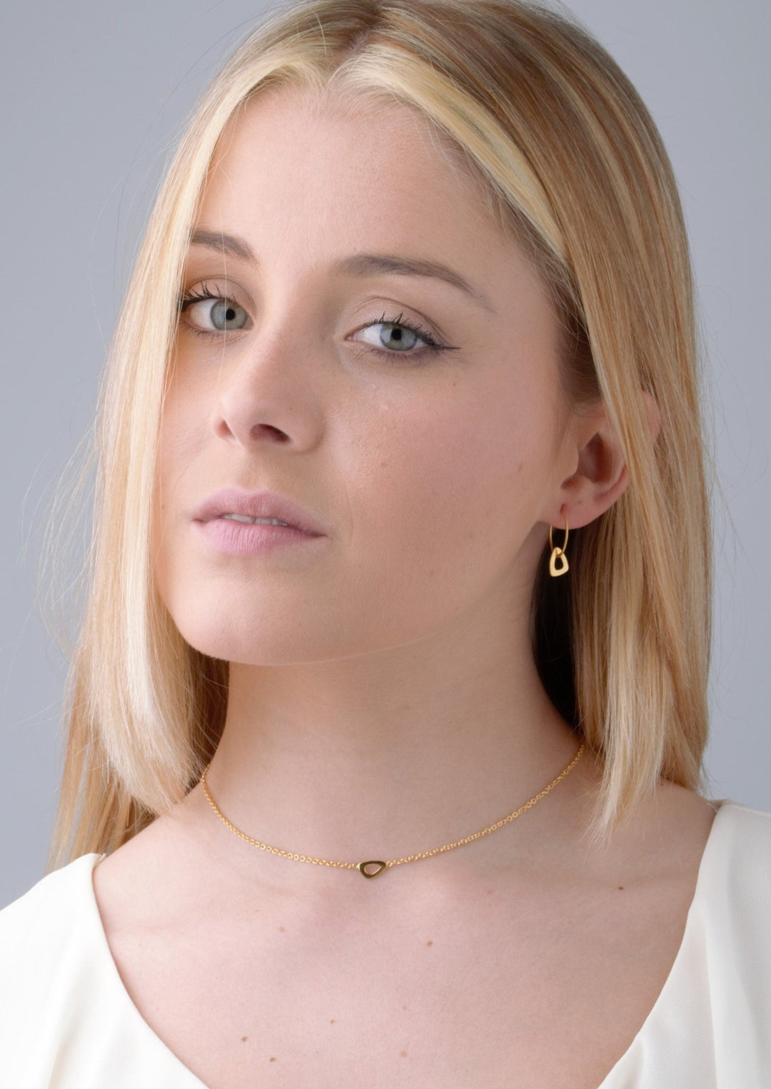 Zunilda Charm Ckoker - 24K Gold PlatedAdjustable NecklaceAnniversary GiftLunai Jewelry