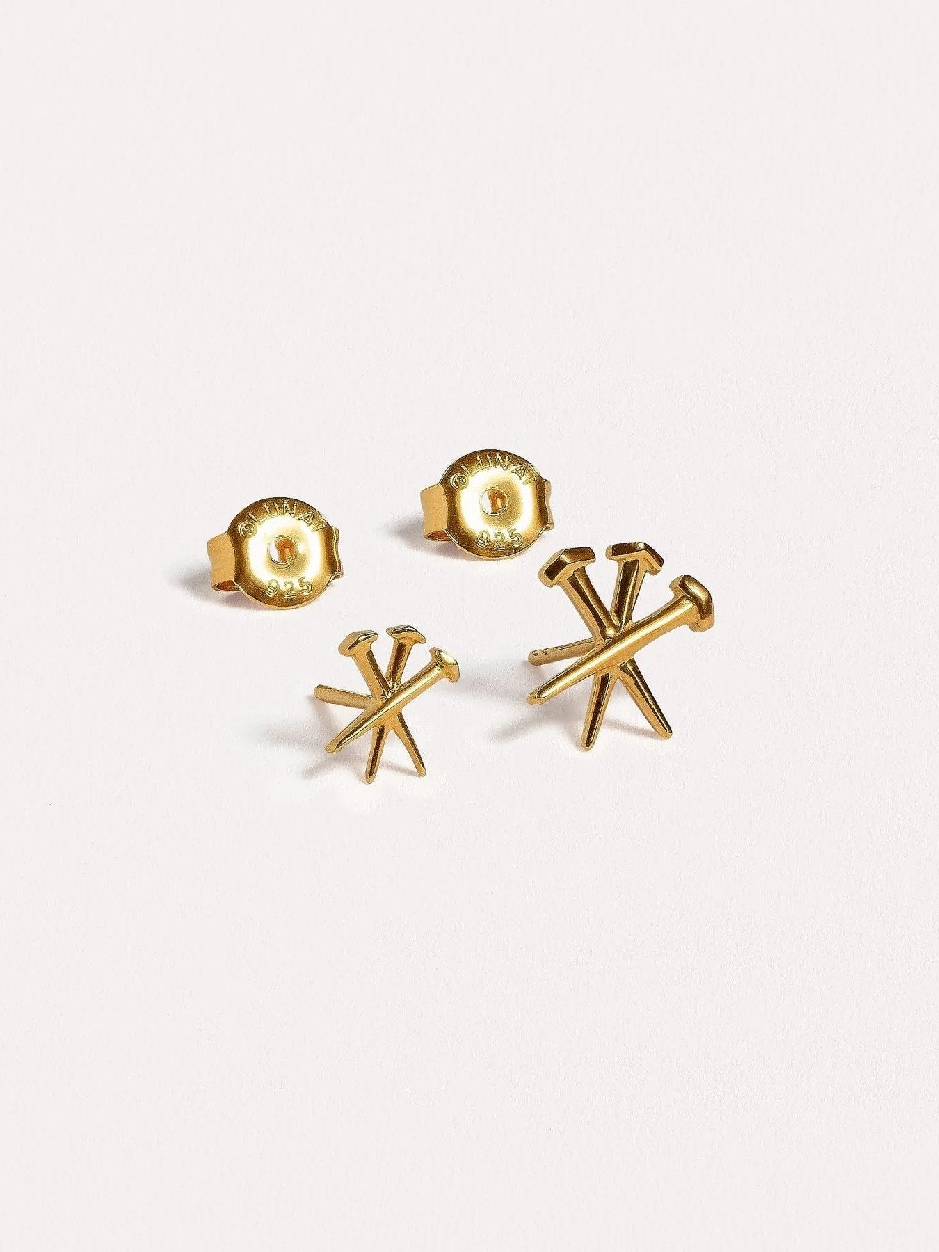 Umma Studs - Pair 8 mmSterling Silver925 silver studsalternative styleLunai Jewelry
