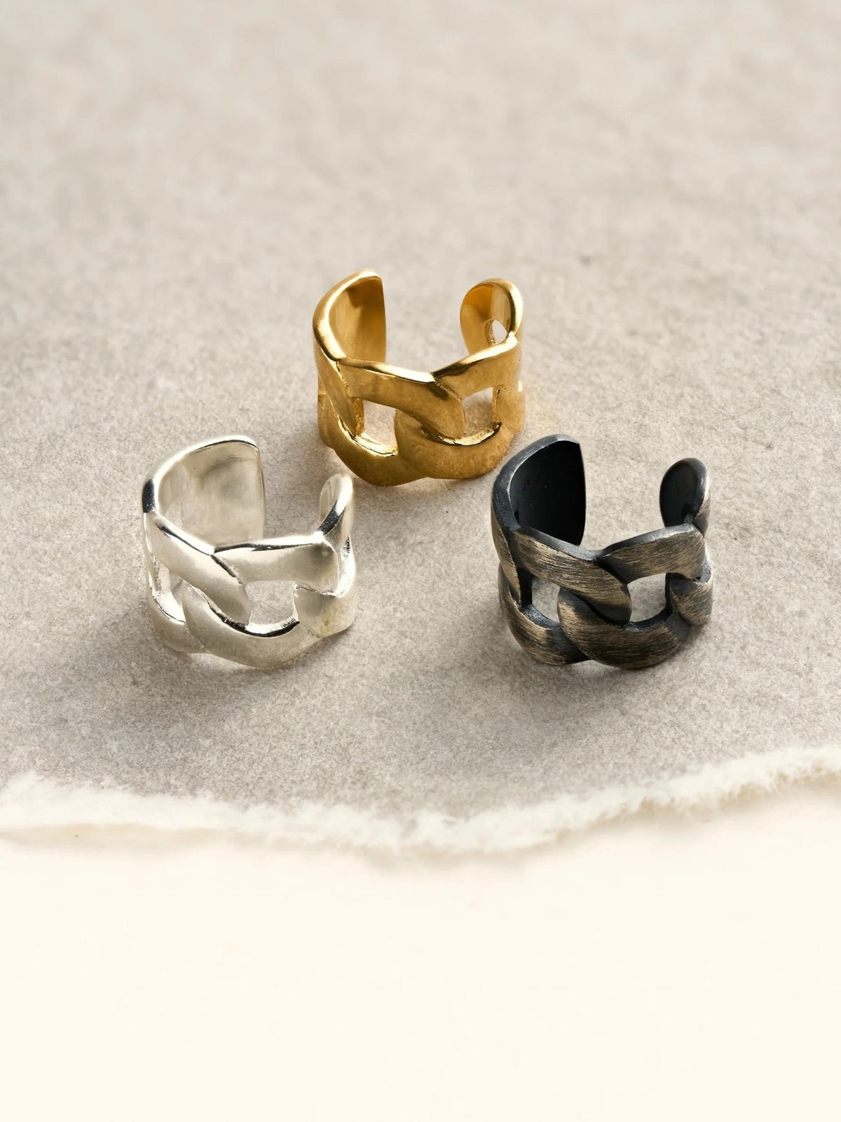 Renatte Link Ear Cuff - Sterling SilverALLBackUpItemsLunai Jewelry
