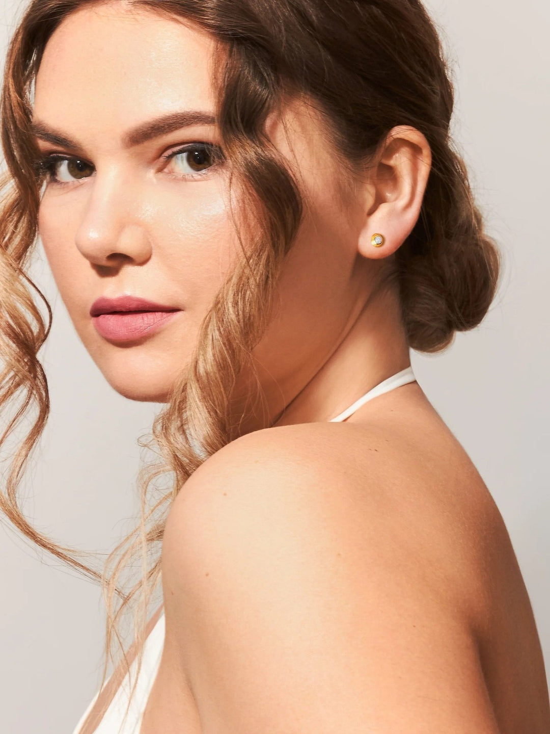 Clevia Opal Stud Earrings - Royal PurpleDainty EarringsDelicate JewelryLunai Jewelry