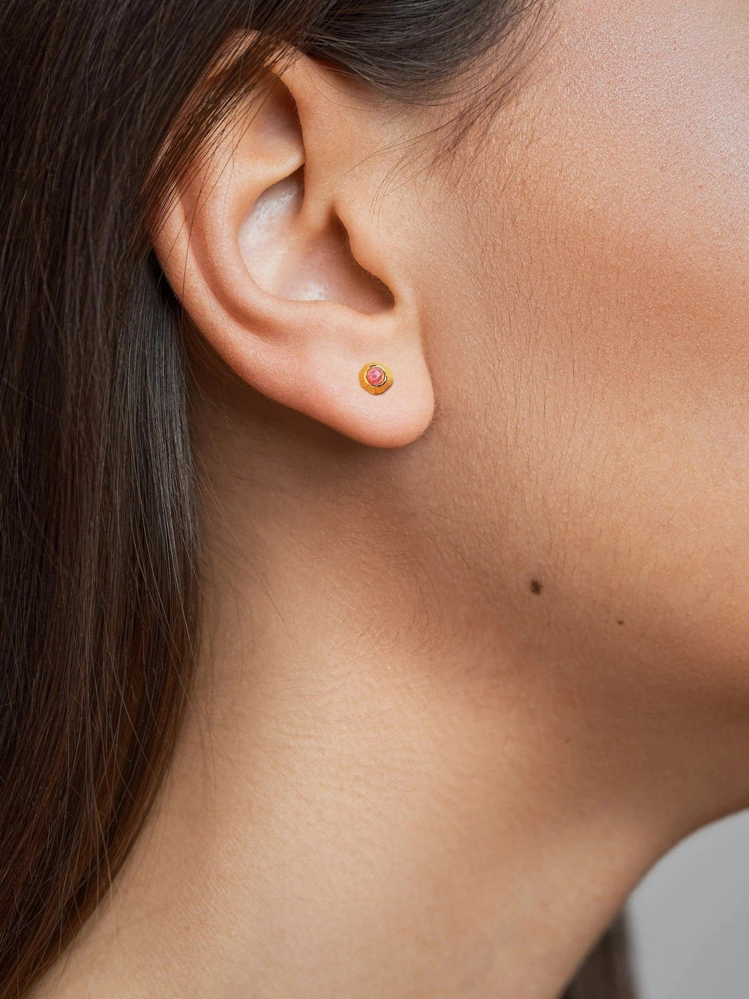 Clevia Opal Stud Earrings - Royal PurpleDainty EarringsDelicate JewelryLunai Jewelry