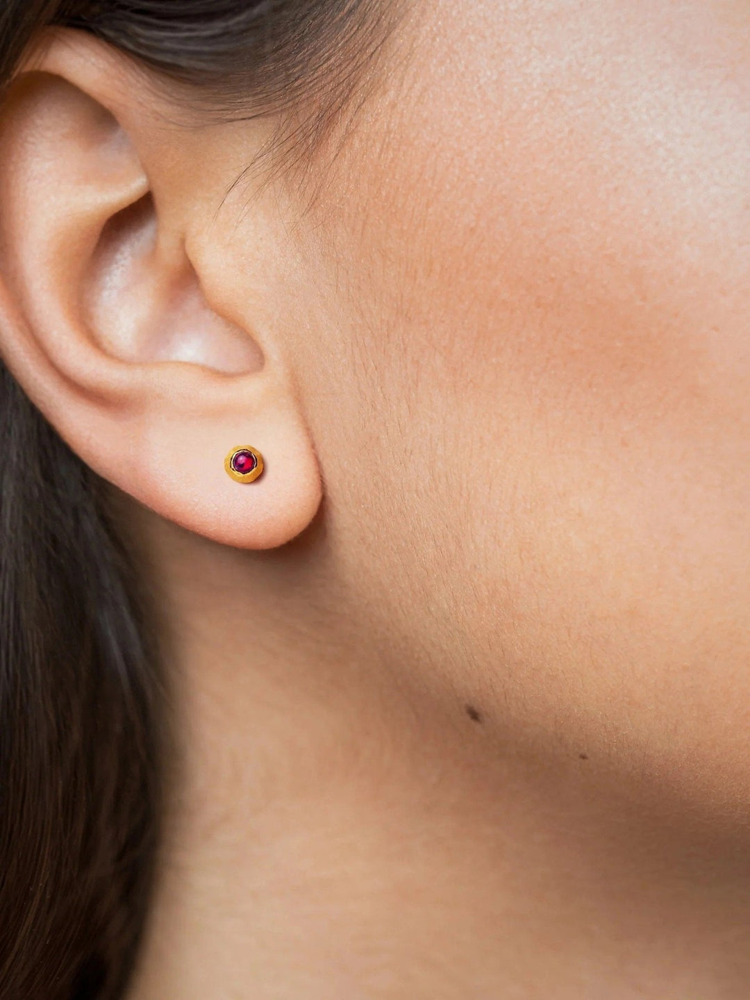 Clevia Opal Stud Earrings - Royal PurpleDainty EarringsDelicate JewelryLunai Jewelry