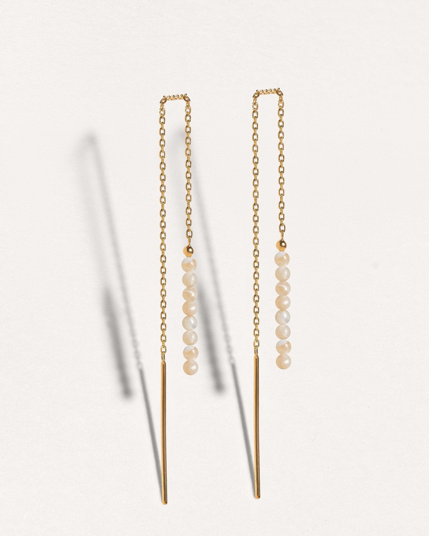 Kacie Gemstone Dangle Earrings - 1. Ruby in Zoisite105MMALLchain earringsLunai Jewelry