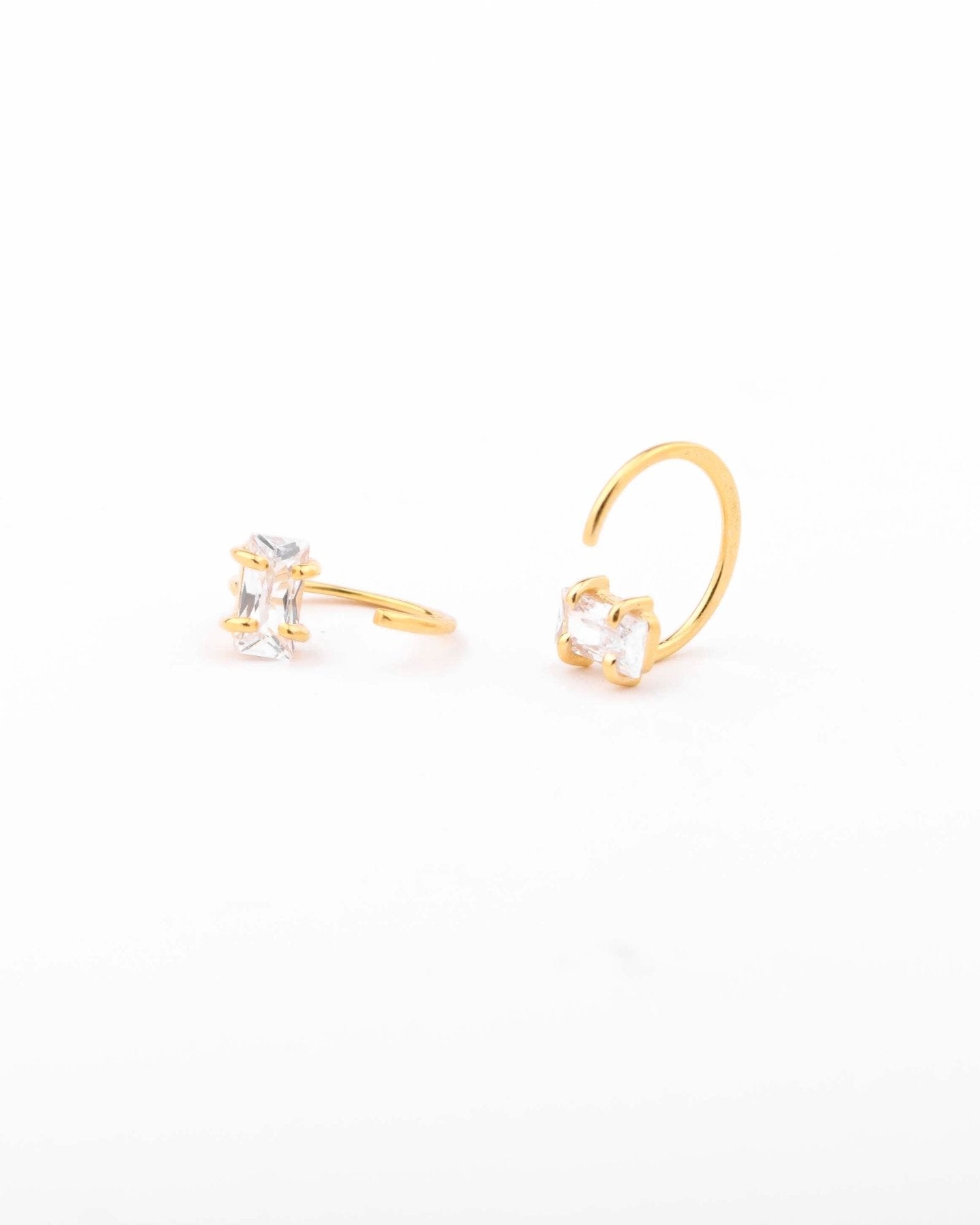 Neri Zirconia Huggies - 24k Gold PlatedALLBackUpItemsLunai Jewelry