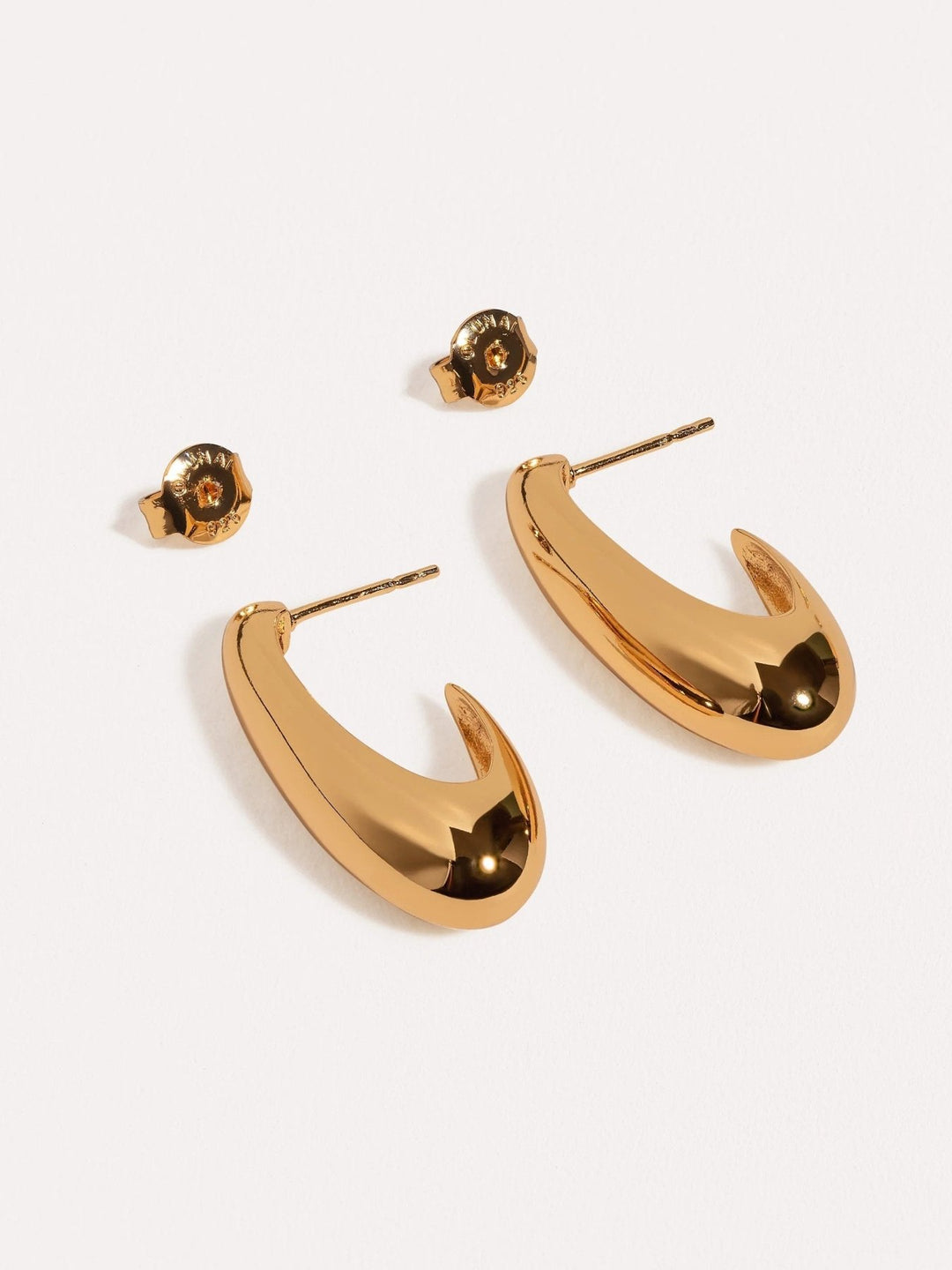 Vera Hoop Earrings — Gold & Silver - GoldArtisan FinishBrass Base JewelryLunai Jewelry