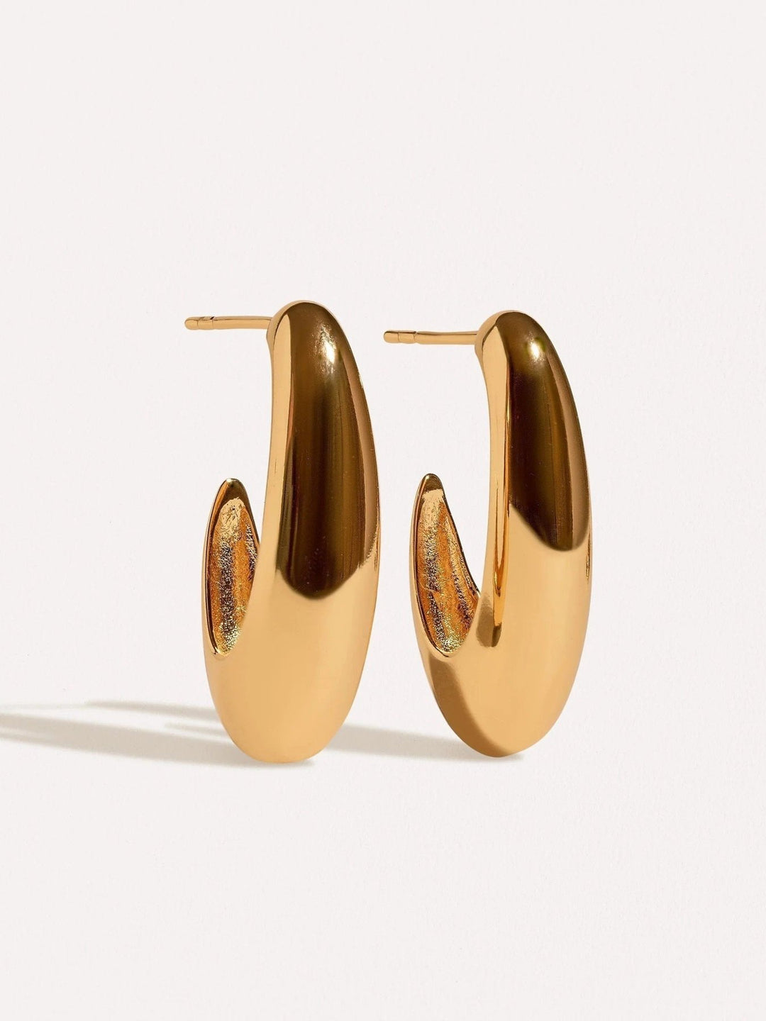 Vera Hoop Earrings — Gold & Silver - GoldArtisan FinishBrass Base JewelryLunai Jewelry