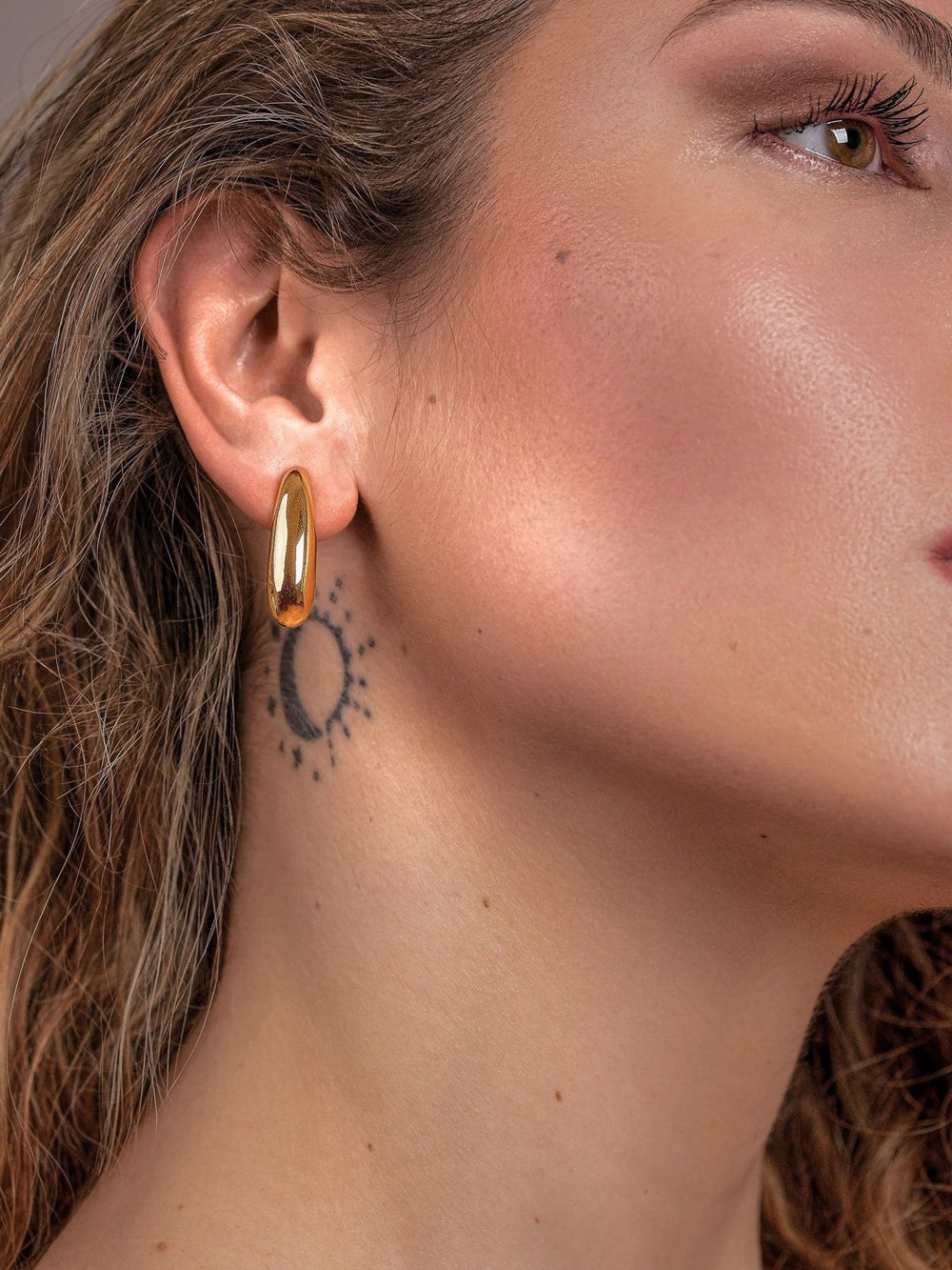 Vera Hoop Earrings — Gold & Silver - GoldArtisan FinishBrass Base JewelryLunai Jewelry