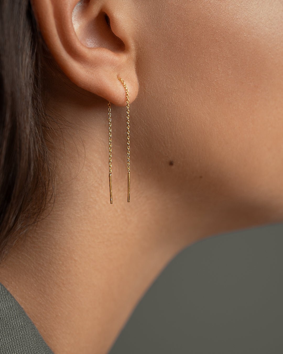 Marjin Ear Thread Earrings - 24K Gold Plated9 cmAesthetic JewelryALLLunai Jewelry