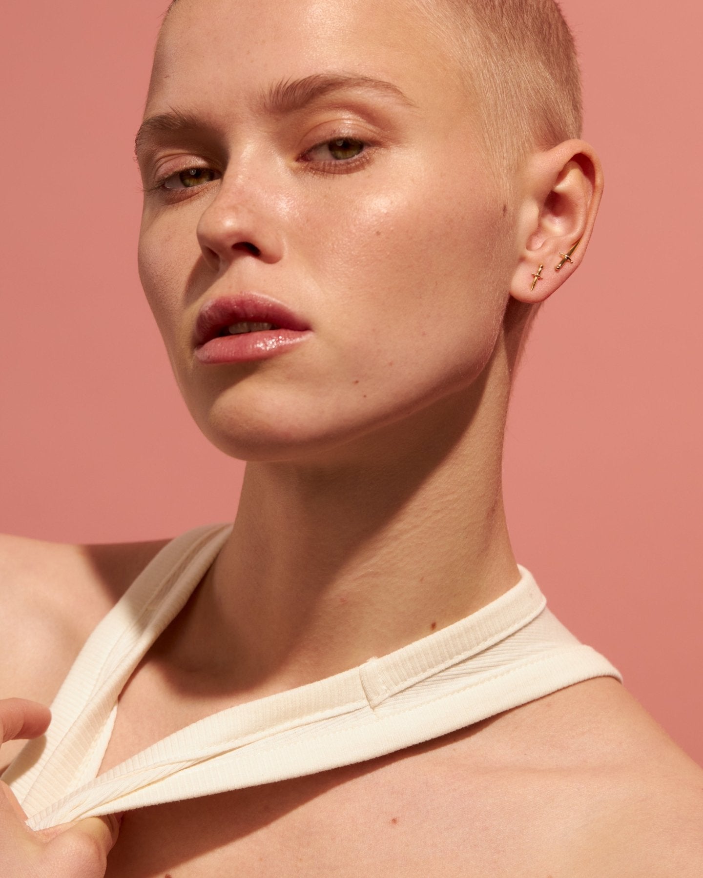 Skye Sword Ear Climber Earrings - 24K Gold PlatedALLankorLunai Jewelry