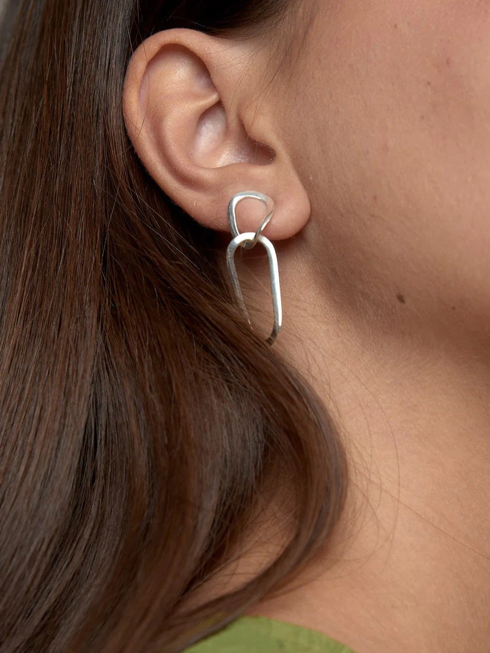 Vermilia Gold Link Earrings
