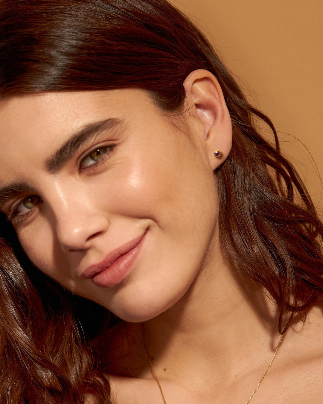 Emma 24K Gold - Plated Studs – Sterling Silver - Yellow Topaz Zircon24k gold plated earringsdainty gold studsLunai Jewelry