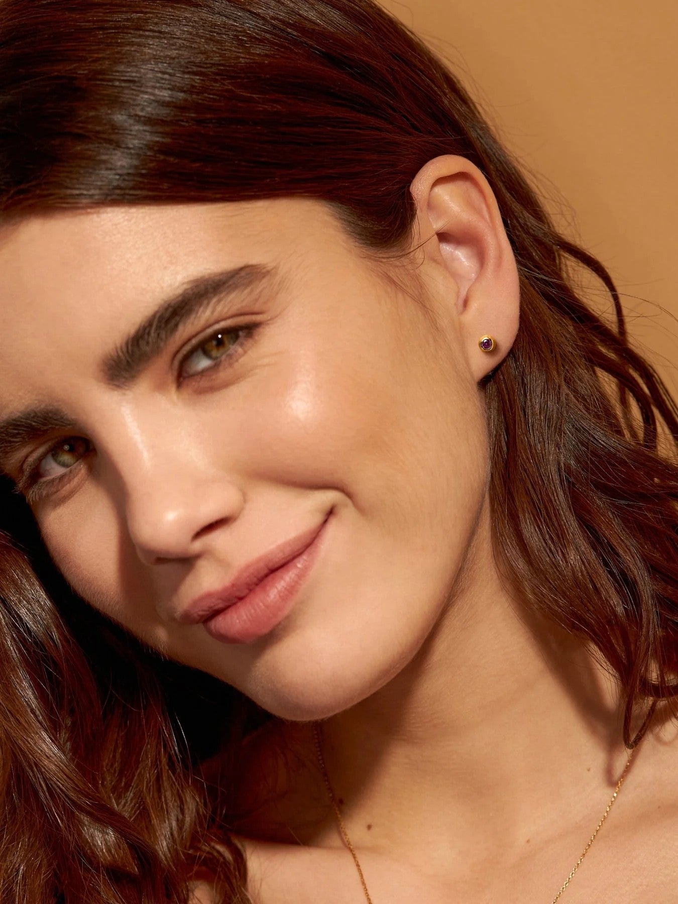 Emma 24K Gold - Plated Studs – Sterling Silver - Yellow Topaz Zircon24k gold plated earringsdainty gold studsLunai Jewelry