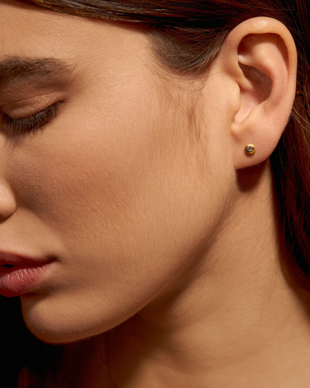 Emma 24K Gold - Plated Studs – Sterling Silver - Emerald Zircon24k gold plated earringsdainty gold studsLunai Jewelry