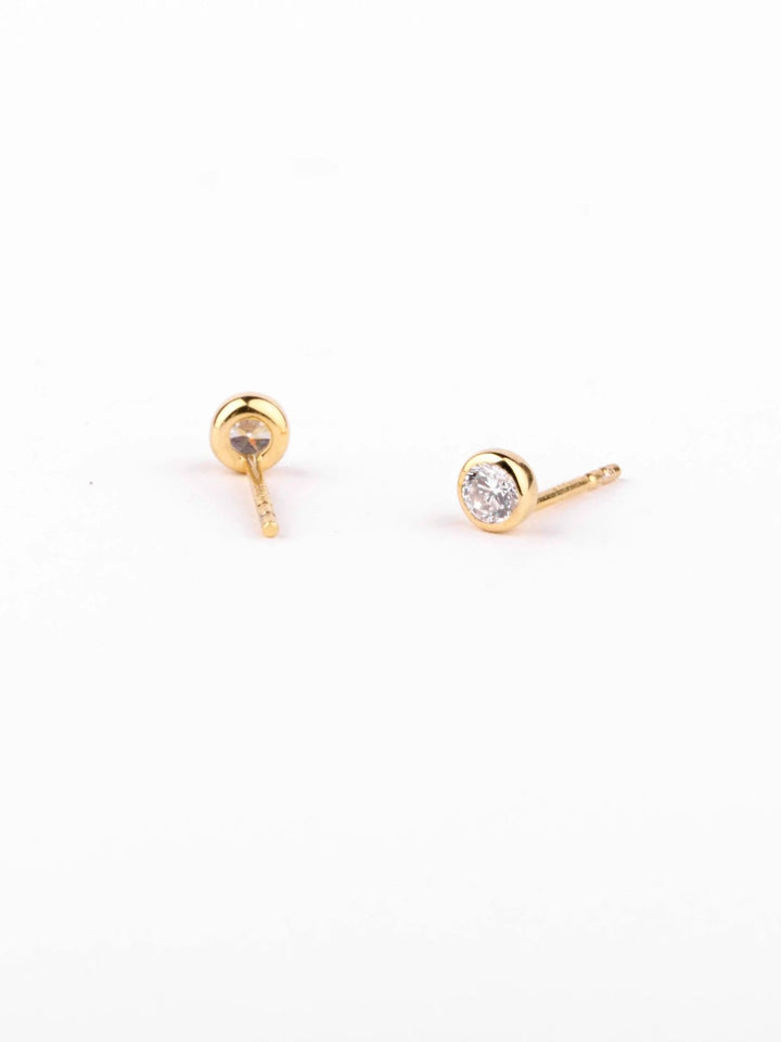 Brianca Crystal Earrings - 925 Sterling Silver3mmBirthday GiftBirthstone EarringsLunai Jewelry
