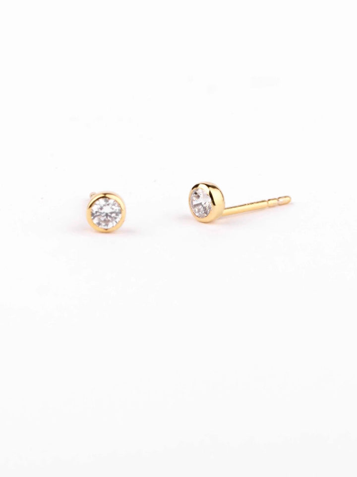 Brianca Crystal Earrings - 925 Sterling Silver3mmBirthday GiftBirthstone EarringsLunai Jewelry