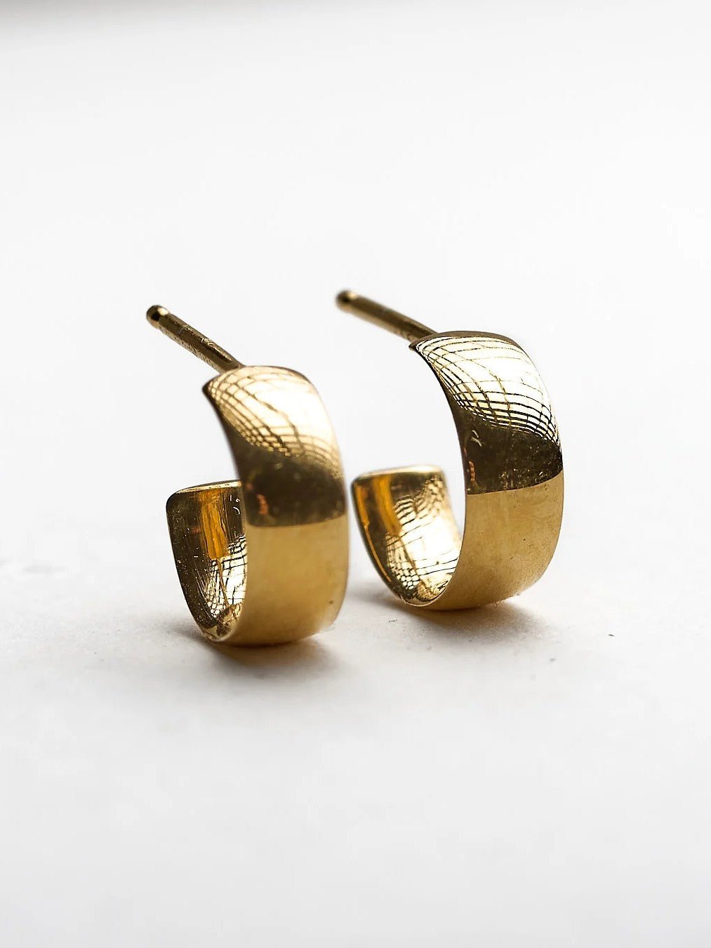 Joshil Silver Hoops - 24K Gold PlatedALLankorLunai Jewelry