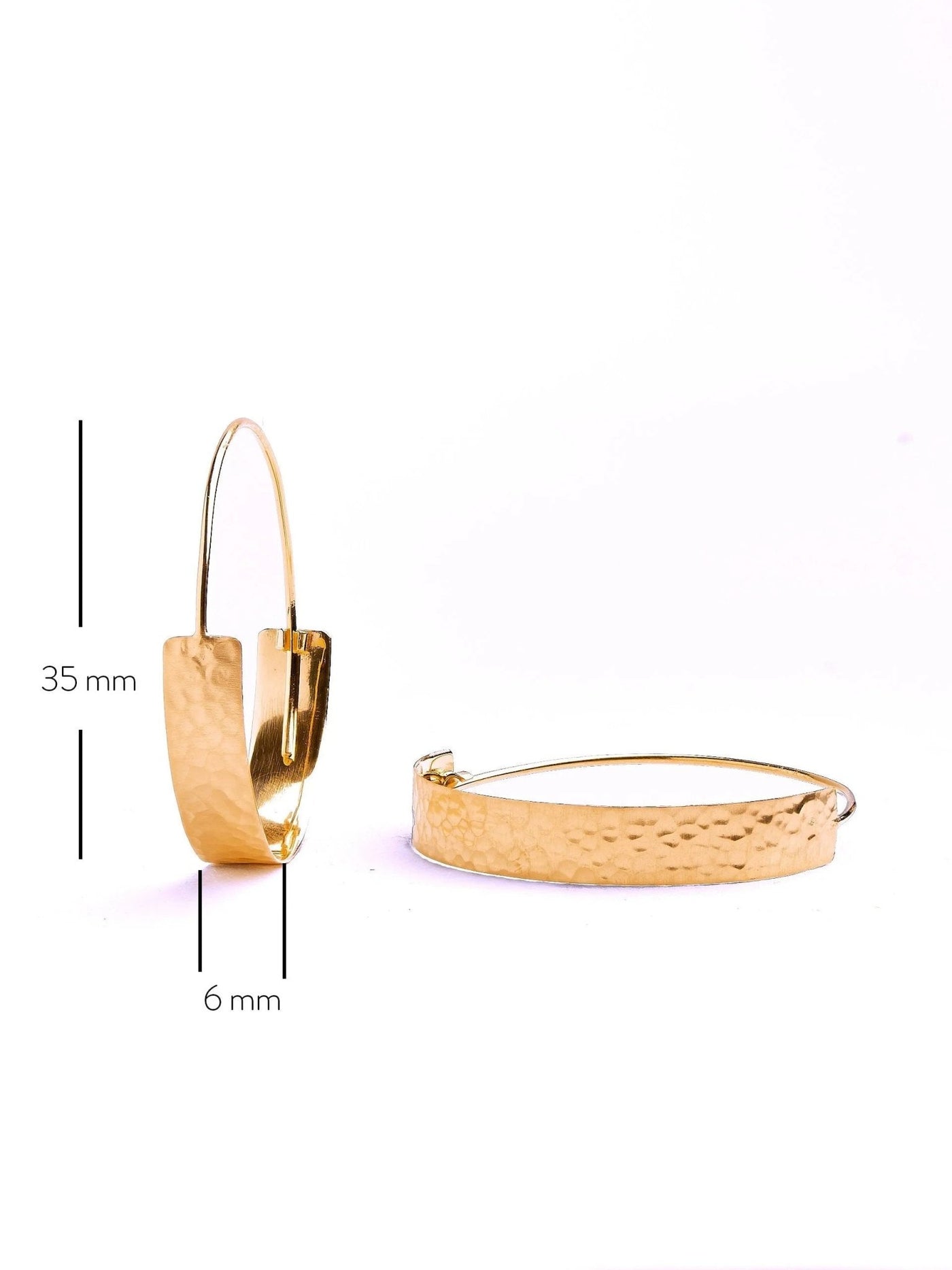 Eibar Chunky Gold Hoop Earrings - 24K Gold Mattebest selling itemsBoho EarringsLunai Jewelry