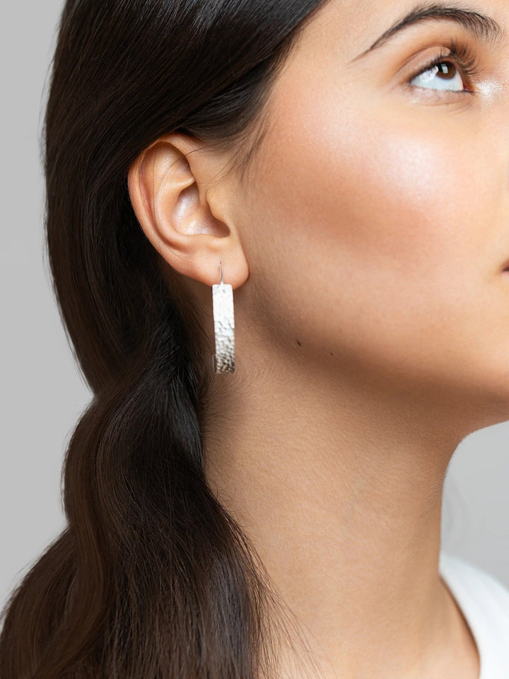 Here Silver Hoop Earrings - 925 Silver Mattebest selling itemsBoho EarringsLunai Jewelry