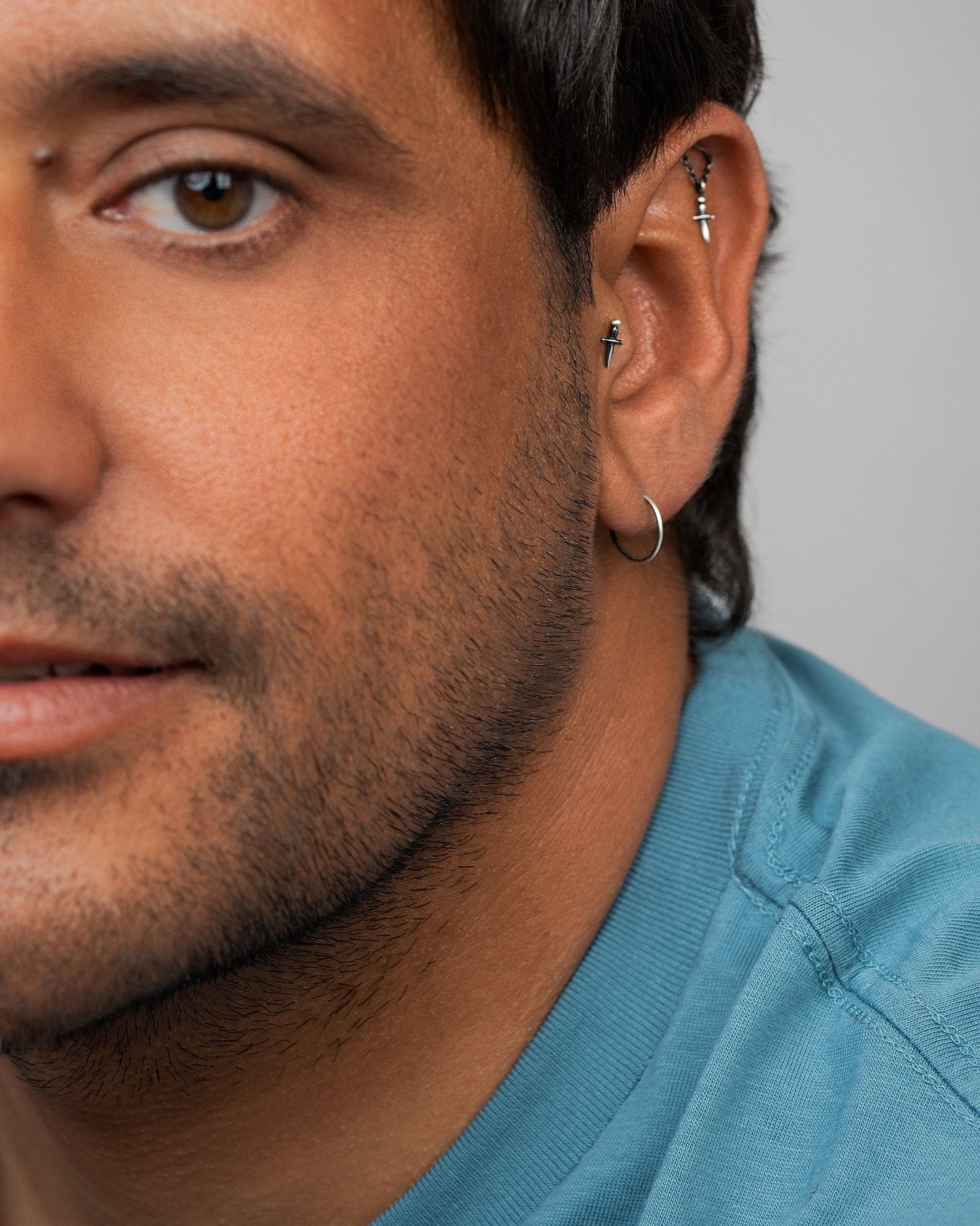 Sword Flat Back Piercing – Dagger Helix Cartilage