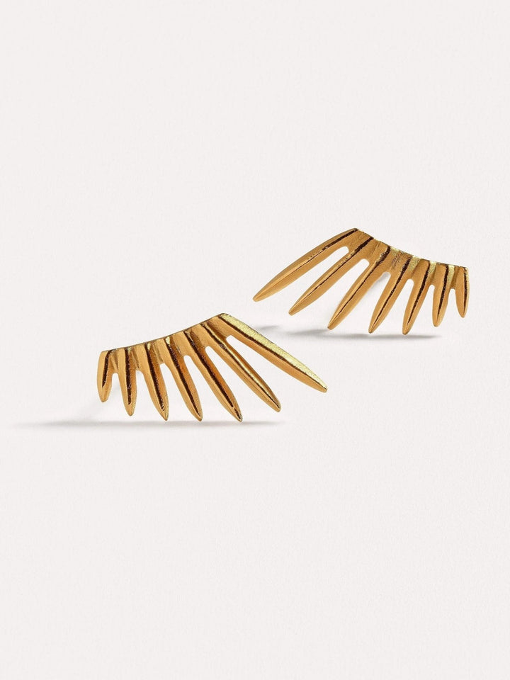 Lyra Sunburst Studs - 925 Sterling Silverboho gold studsdainty studsLunai Jewelry