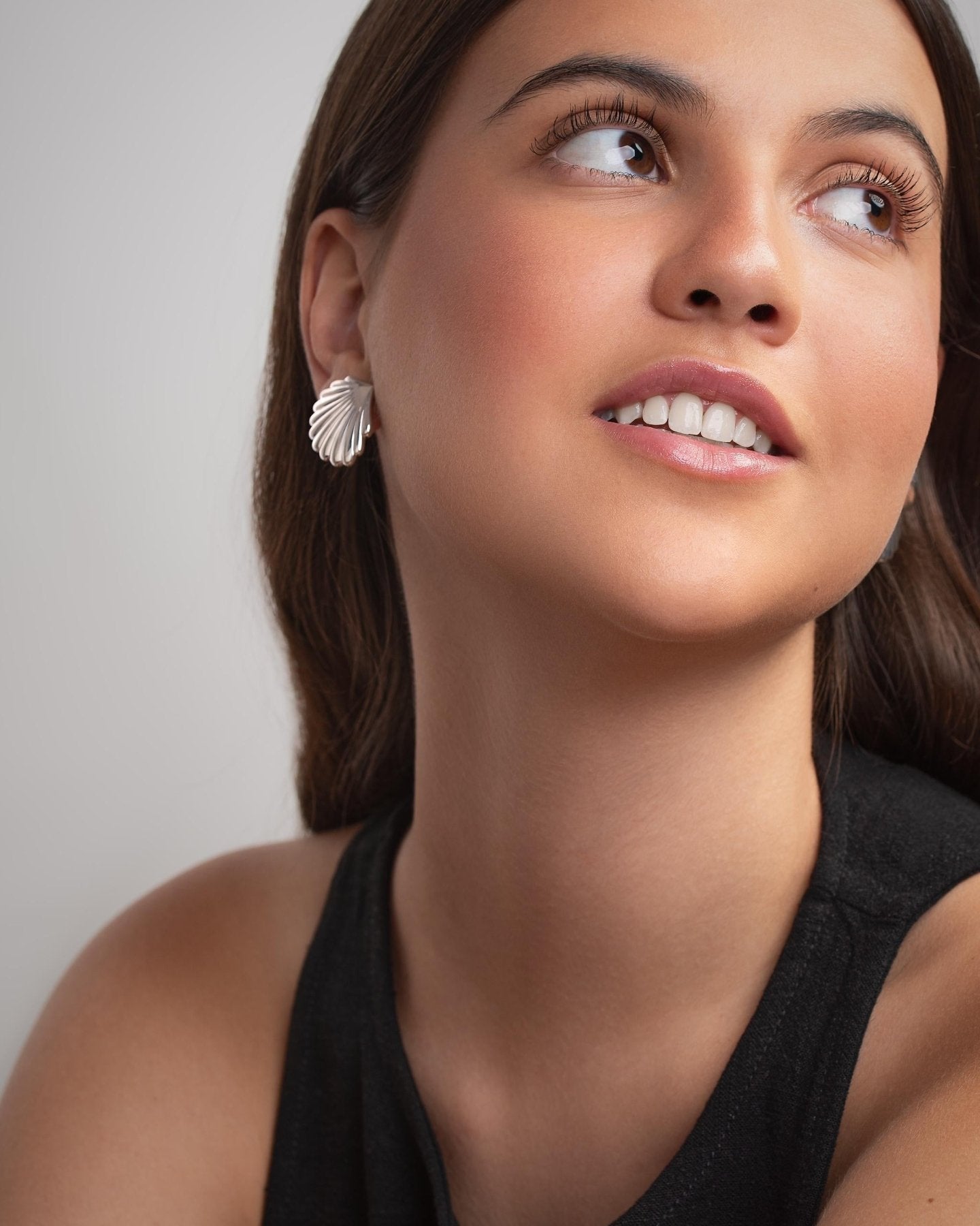 Venus Silver Shell Studs - Sterling SilverALLBackUpItemsLunai Jewelry