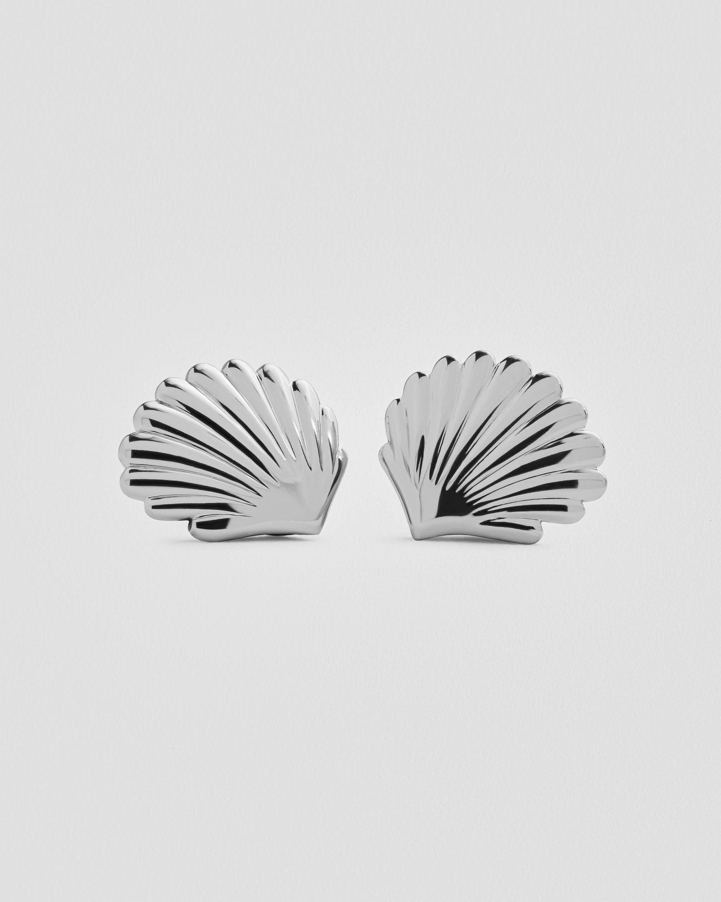 Venus Silver Shell Studs - Sterling SilverALLBackUpItemsLunai Jewelry
