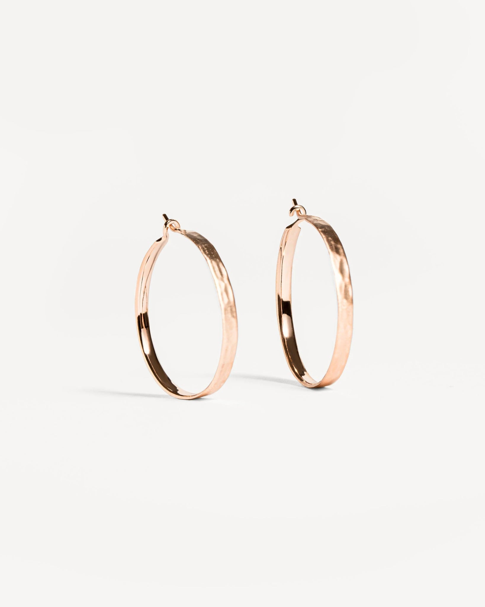 Kristine Hoop Earrings - 18K Rose Gold MatteankorBackUpItemsLunai Jewelry