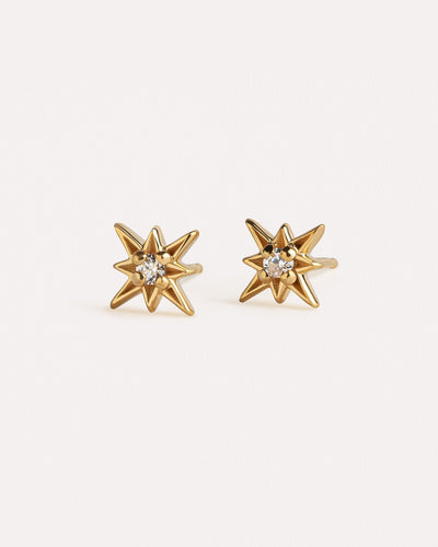 Lila Starburst Stud Earrings - 24k Gold PlatedBackUpItemsBridal EarringsLunai Jewelry