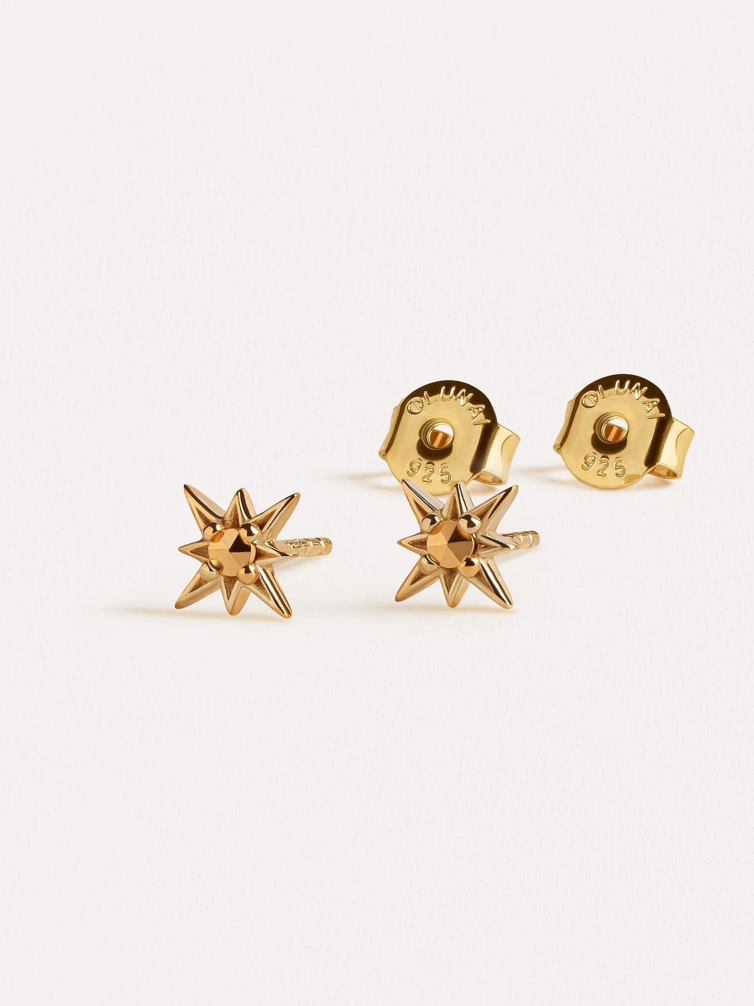Marit Stud Earrings - 24K Gold PlatedBackUpItemsBridal EarringsLunai Jewelry